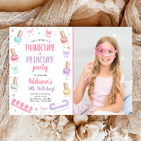 Manicure and Pedicure Bow Mani-Pedi Party Birthday