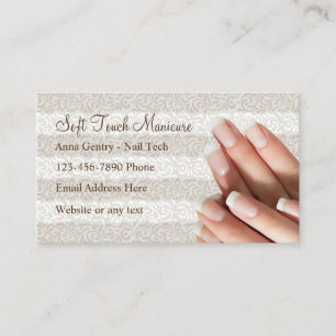 Manicure Nail Tech Business Cards