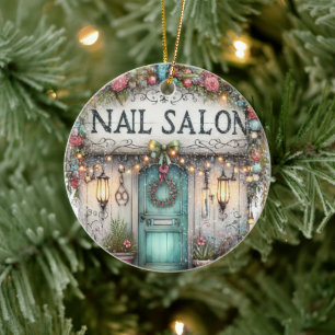 Manicure Nail Technician Ceramic Ornament
