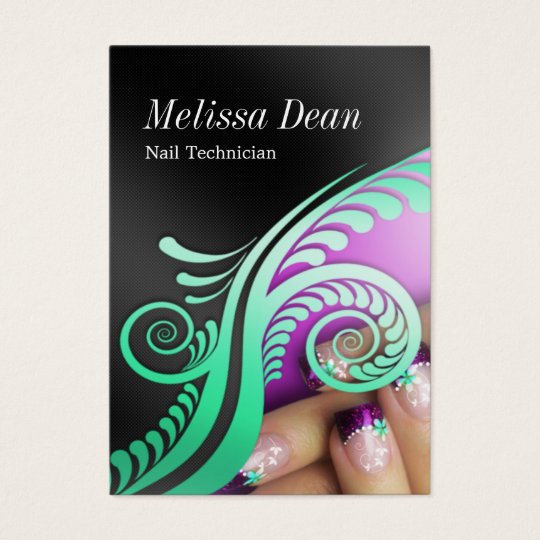 Manicure Pedicure Salon Technician Business Card