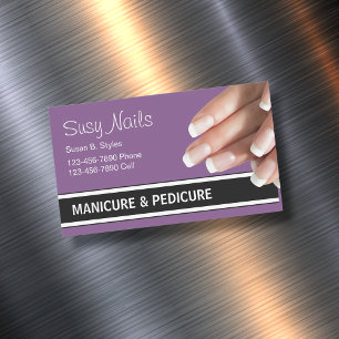 Manicure Perfect Nails Design Magnetic Business Card