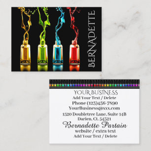 Manicure Salon - Nail Technician - Nail Art  Busin Business Card