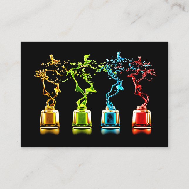 Manicure Salon - Nail Technician - Nail Art  Business Card (Front)