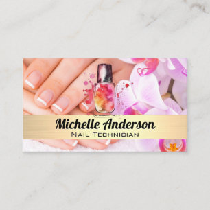 Manicured   Nail Polish Bottles   Spa Business Card