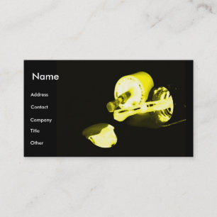 Manicurist In Black & Yellow Business Card