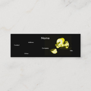 Manicurist In Black & Yellow Mini Business Card