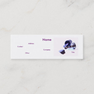 Manicurist In Purple Mini Business Card