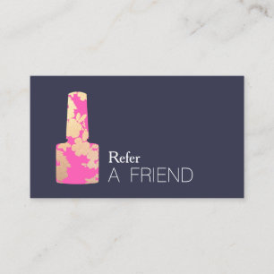 Manicurist Nail Salon Customer Referral Card