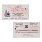 Manicurist Nail Technician Blush Rose Marble   