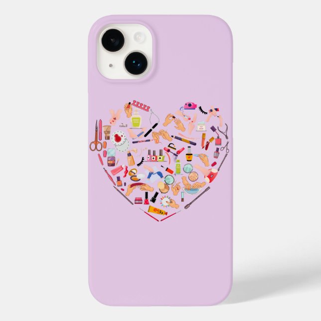 Manicurist Nail Technician Tool Heart Case-Mate iPhone Case (Back)