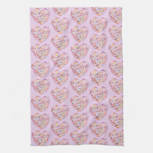 Manicurist Nail Technician Tool Heart Tea Towel