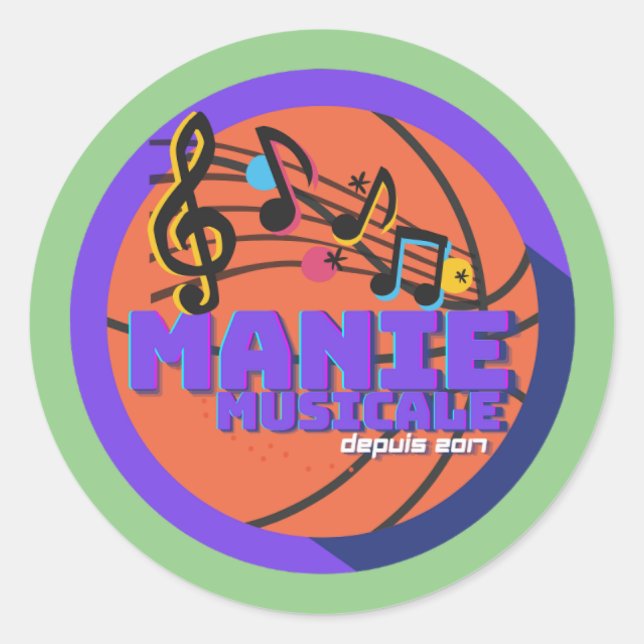 Manie Musicale sticker (Front)