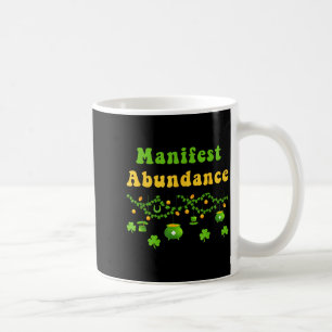 Manifest Abundance St. Patrick's Day Irish Shamroc Coffee Mug