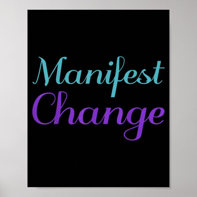 Manifest Change Prevention Poster (Front)