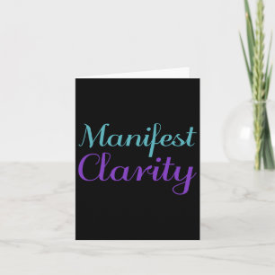 Manifest Clarity Purple Suicide Prevention Awarene Card