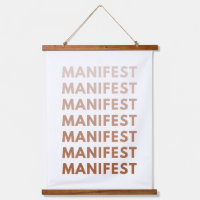 Manifest Gradient Flow Wood Topped Wall Tapestry