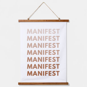 Manifest Gradient Flow Wood Topped Wall Tapestry