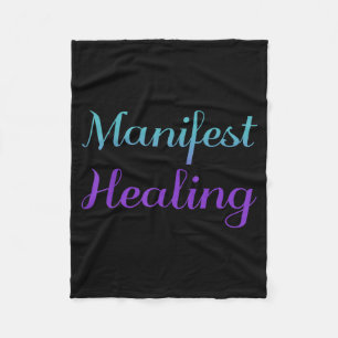 Manifest Healing Suicide Prevention Design Fleece Blanket
