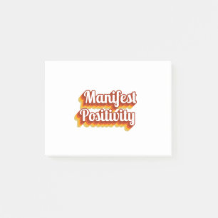 Manifest Positivity Post-it Notes