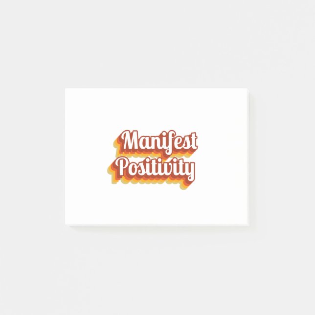 Manifest Positivity Post-it Notes (Front)