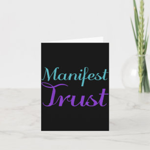 Manifest Trust Prevention Awareness Design Card