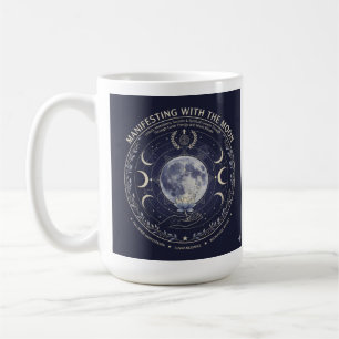 Manifest with Moon: Abundance, Success, Rituals Coffee Mug