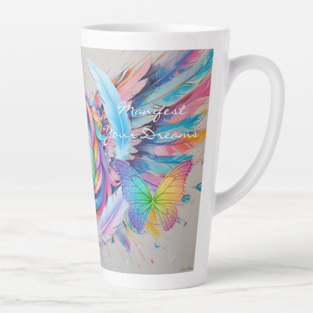 Manifest Your Dreams-Latte Mug (Right)