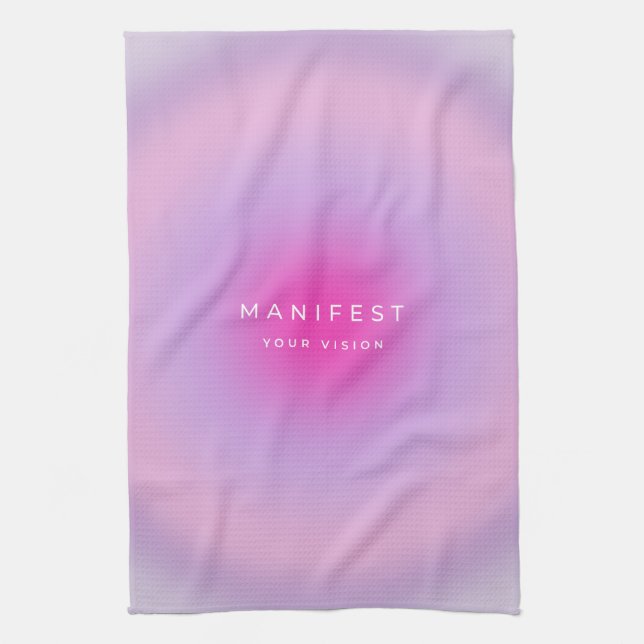 Manifest Your Vision Gradient Tea Towel (Vertical)