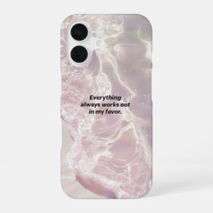 Manifestation Affirmation Graphic iPhone 16 Case