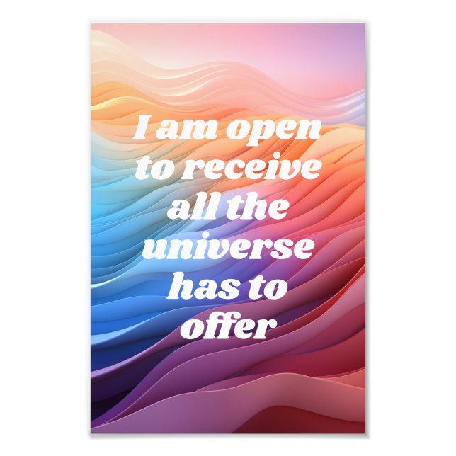 Manifestation Affirmation Poster (Front)