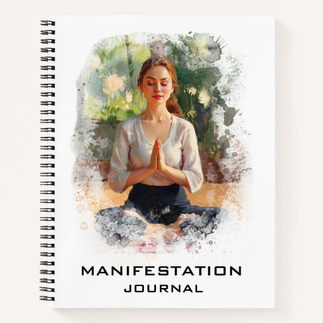 *~* Manifestation AP85 Manifesting Flowers Woman  Notebook (Front)