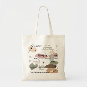 Manifestation Custom Name Law of Attraction Tote Bag