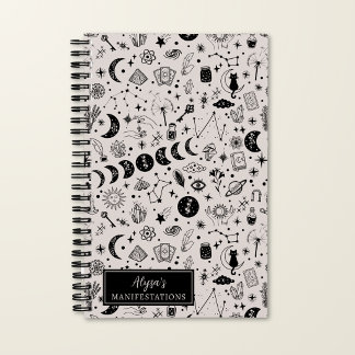 Manifestation Personalised Celestial Pattern Notebook