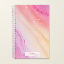 Manifestation Personalised Ombre Marble Watercolor
