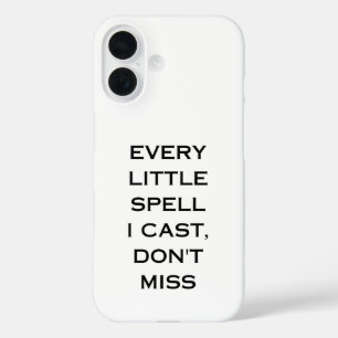 Manifestation Quote Typography Design iPhone 16 Case