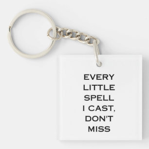 Manifestation Quote Typography Design Key Ring