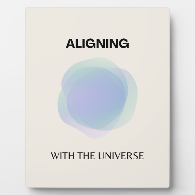 Manifestation Spiritual Art, Energy Aura Gradient Plaque (Front)