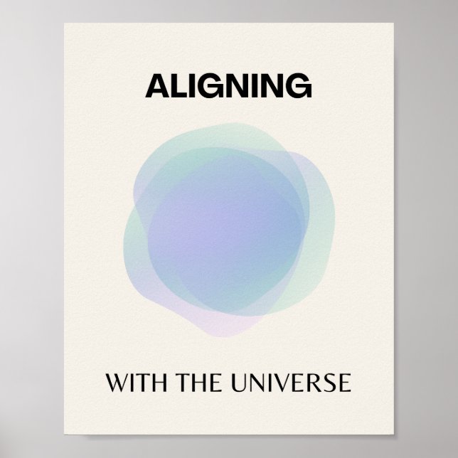 Manifestation Spiritual Art, Energy Aura Gradient Poster (Front)