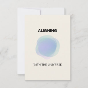 Manifestation Spiritual Art, Energy Aura Gradient Thank You Card