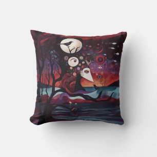 Manifesting Intention Occult Dark Witchy AI Art Cushion