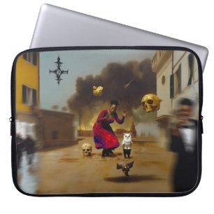Manifesting Intention Occult Dark Witchy AI Art Laptop Sleeve
