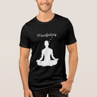 Manifesting Meditation Visual for Positive Vibes a Tri-Blend Shirt