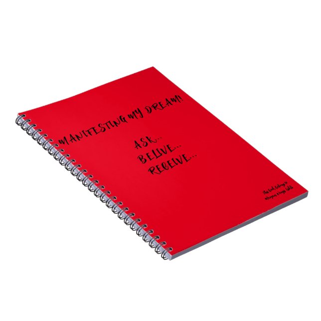 MANIFESTING NOTEBOOK (Right Side)