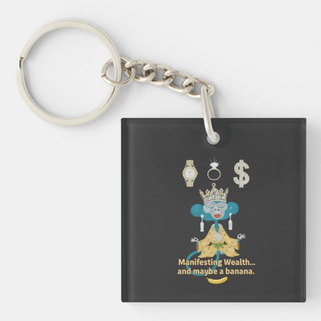 manifesting wealth key ring (Front)