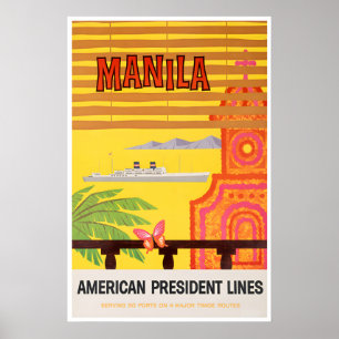 Manila Art Philippines Travel Poster Filipino