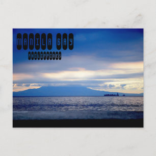 Manila Bay in Philippines Postcard