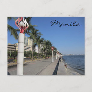 manila harbour postcard