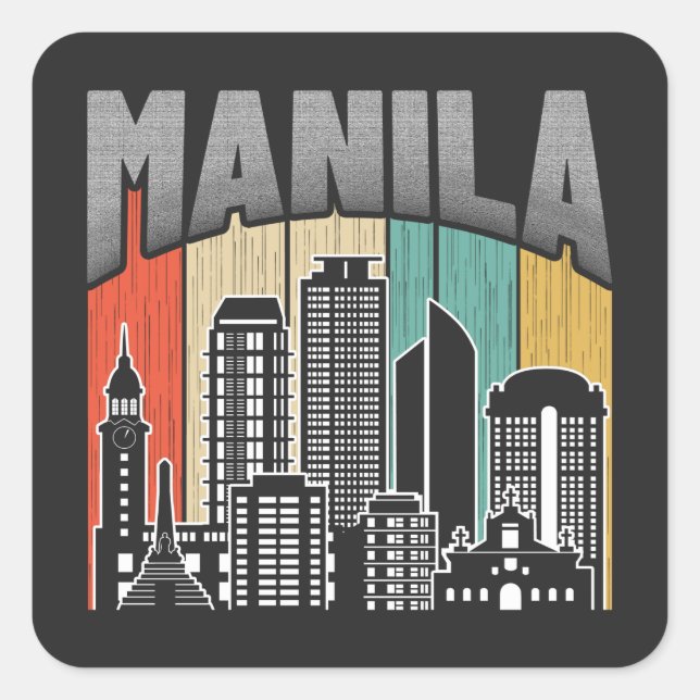 Manila NCR Square Sticker (Front)