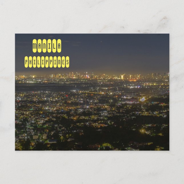 Manila Overlooking Postcard (Front)