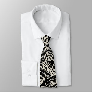 Manila Palm Modern Hawaiian Tropical - Black Tie